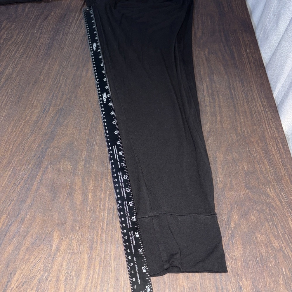 Boody Downtime Lounge Jogger Pants Women's Size Large Black Bamboo Pockets - Picture 7 of 7